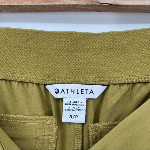 Athleta Vienna Slim Pant in Tapestry Gold Size 8P NEW - Picture 2 of 13